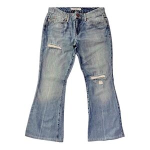 Joe’s Jeans Stardust Distressed Light Blue Flare Jeans Size 30 PANTS ARE HEMMED
